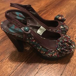 Rocket Dog Colorful Heels Size 6
